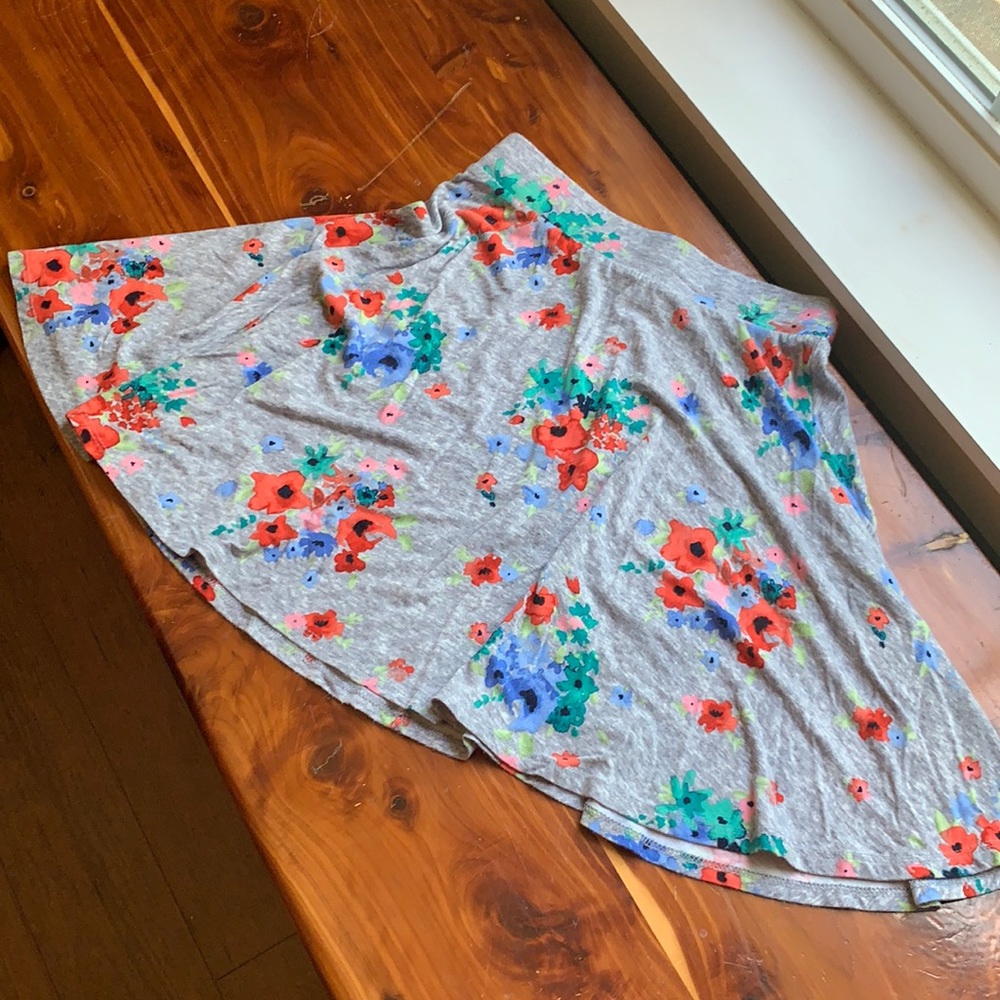 Floral skater skirt like new